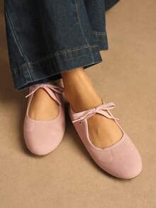Rosivie Women Flats Valentine's Day - Coral Pink - View 3
