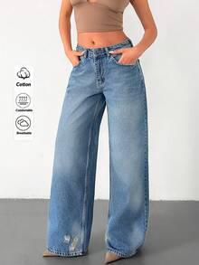 SHEIN Women Jeans - Medium Wash - View 3