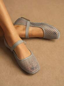 Rosivie Women Flats Valentine's Day - Grey - View 3