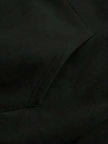 Manfinity Hypemode Áo hoodie nam dáng rộng, in khẩu hiệu, vai rớt, có dây rút. - Nhiều màu - Xem 4
