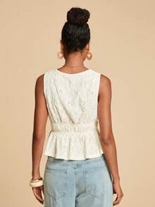 Travachic 女士纯色针织无袖上衣，春夏款，适合度假休闲场合，夏季假期、春假、派对、海滩、春季、情人节、女士情人节、狂欢节服装，优雅，花卉图案，狂欢节，春夏交替，派对，夏季上衣，情人节上衣，女士婚礼宾客上衣，生日上衣，派对上衣，优雅女士上衣，花卉图案上衣，夏季上衣，狂欢节服装，墨西哥风情女士波西米亚风上衣 - 杏色 - 查看 2