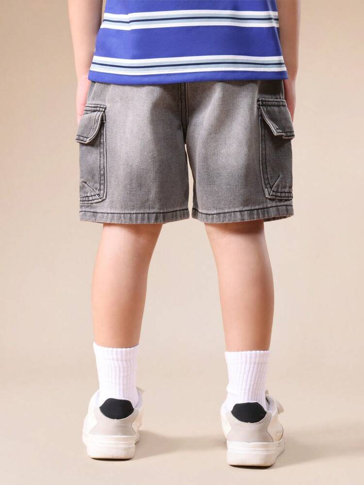 Cargo Shorts With Tape Detail