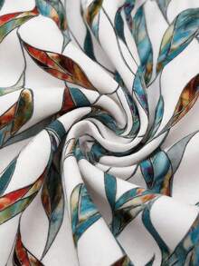 Brillora 女士休闲简约度假波西米亚风印花抹胸连体裤，适合外出、派对、婚礼、海滩、音乐节、嘉年华、生日、旅行等场合。 - 白色 - 查看 9