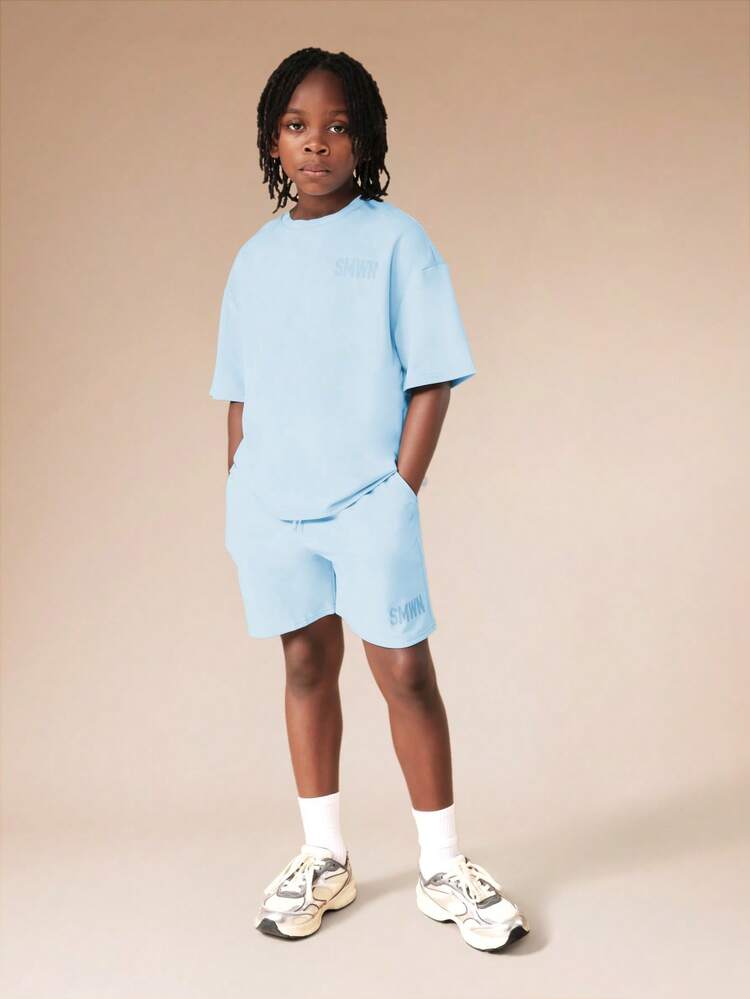 Oversized Crew Neck Tee And Shorts Set