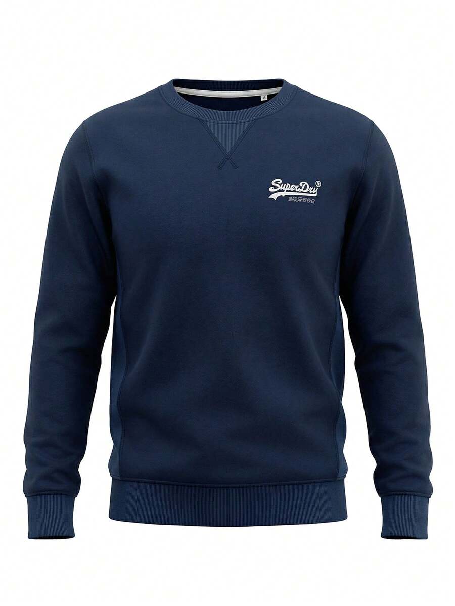 Superdry Men's Sweatshirt Navy Blue - Navy Blue - View 1
