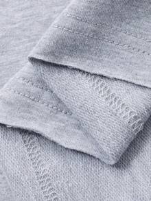 FRIFUL Women's Plaid Patchwork Loose Casual Versatile T-Shirt, Spring - Grey - View 7