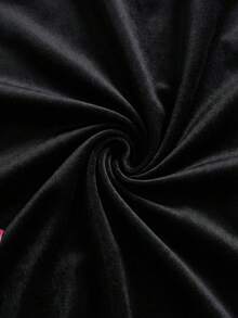 Soleia Women's Vacation White Knit Textured Wavy Pattern Deep V Neck Backless Sexy Bodysuit, Fashionable Fitted For Party, Date, Afternoon Tea, Boho Vacation, Beach, Summer Outfit, Carnival Outfit - Black - View 6