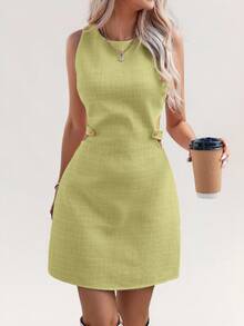 Aveloria Modichic Đầm khoét eo, đầm dự tiệc Giáng sinh. - màu xanh lá - Xem 5