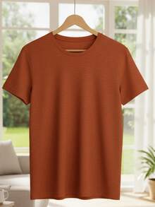 Essential Premium T-Shirt - The Essential Basics For Your Wardrobe - Burnt Orange - View 1