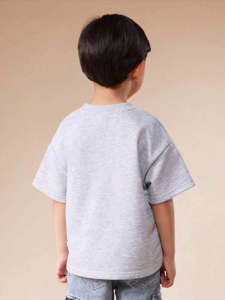 로고 프린트 반팔 티셔츠