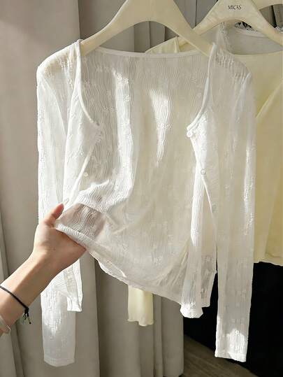 Resyla Elegant Lace Sheer Cover Up For Women, Lightweight Summer Cover Up