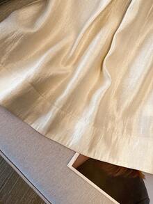 Franclia Women's Elegant Vest, French Minimalist Style, Pearlescent Fabric, Pleated Peter Pan Collar, Romantic And Gentle Design, Fashionable Vest, Versatile For Everyday Wear And Commuting, Sleeveless Top - Champagne - View 6