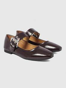 Sugerpunk 女士平底鞋 - 酒紅色 - 查看 3