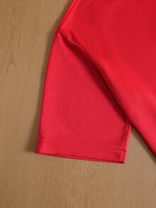 TOKVUE 男士Polo衫 - 紅色 - 查看 5