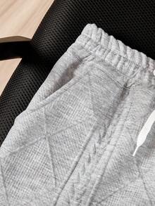Mirajuku Bộ 2 món áo polo cổ bẻ và quần short kiểu dáng thường ngày dành cho thiếu niên nam - Màu Xám nhạt - Xem 3