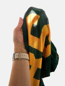 SHEIN 2pcs Baby Girl Knitted Letter & Number Pattern V-Neck Casual T-Shirt And Shorts Set - Multicolor - View 9