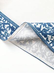 EMERY ROSE Women's Elegant Casual/Commute/Vacation Short Sleeve V-Neck Printed Loose Blouse - Multicolor - View 4