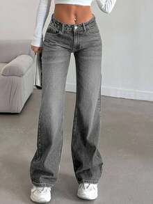 SHEIN Women Jeans - Grey - View 3