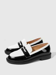 Sleekvia 女士平底鞋 - 黑與白 - 查看 2