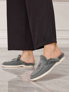 Sleekvia Women's Casual Versatile Commute Simple Flats - Dark Grey - View 5