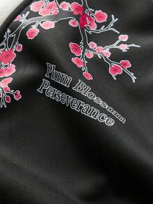 AXEPEAK 男士印花休闲运动裤 - 黑色 - 查看 5