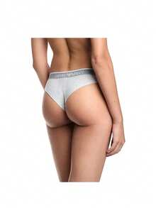 Armani 2 Pack Women's Briefs - Grey - View 3
