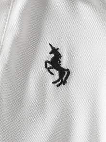 SHEIN 2pcs/Set Infant Toddler Unisex 0-3 Years Baby Boy/Girl Cute Dinosaur Knitted Short Sleeve Romper, Basic Jumpsuit Set, Spring/Summer Baby Boy Clothes Polo Baby Casual Sets Black And White Baby Boy Outfit Baby Boy Summer Sets Baby Boy Short Sleeve Suits Baby Boy Romper For Wedding, Baby Shower, Christening And 1st Birthday Celebration,Festival Gift Sthings For Baby Neutral Baby Clothes Unisex - Multicolor - View 6