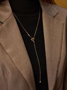 MOTF 18K Gold Plated Adjustable Pull Necklace - Yellow Gold - View 5