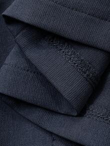 Livesso Fitted Solid Color Front Slit Casual Tank Top For Women - Navy Blue - View 7