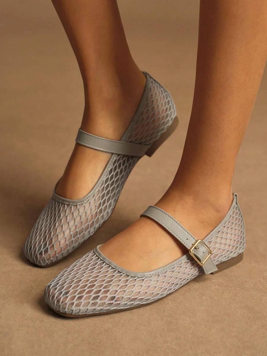 Rosivie Women Flats Valentine's Day - Grey - View 1