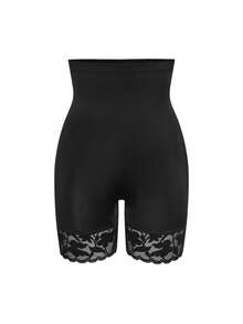 SHAPORA 1件装女士高腰塑形瑜伽裤，收腰提臀紧身裤，适合健身和日常穿着 - 黑色 - 查看 8