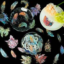 30 Pcs Vintage Flower & Leaf Stickers - Waterproof PET With Gold Foil, For Kids Journal & Kpop Photocard Deco - Multicolor - View 10