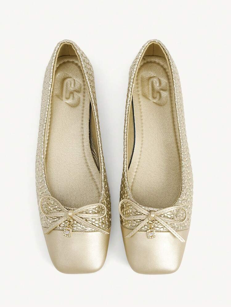 CUCCOO CHICEST Women's Casual Bow Decor Fashion Slip-On Loafers For Daily Wear Valentine's Day Elegant Shoes