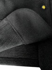 Franclia Plus Size Women's Grey Autumn Elegant Formal Thick Woolen Long Sleeve Jacket,Commuter French Style Knitted Short Overcoat With Decorative Buttons - Dark Grey - View 6