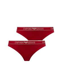 Armani 2 Pack Women's Briefs - Red/Red - View 1