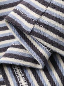 DAZY Women's Striped Camisole Top And Plaid Shorts Pajama Set, Casual Summer Loungewear - Blue - View 7