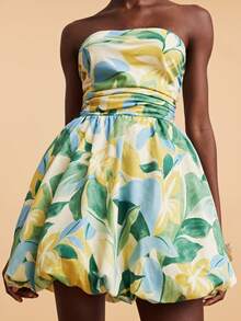 Travachic 女士碎花抹胸迷你连衣裙 - 彩色 - 查看 1