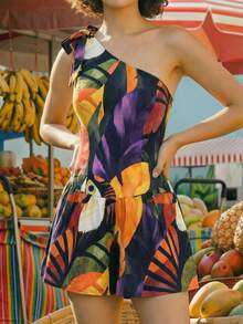CAJUNI Tucano Full Print_romper COST: 30 USE PRINT NUMBER: 1644738 - Multicolor - View 3