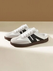 CUCCOO EASI 2024春秋新款白色德国女式运动鞋，厚底增高休闲运动鞋，返校季必备 - 黑灰 - 查看 5