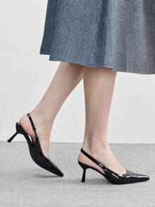 CUCCOO BIZCHIC Casual Commute Minimalist Pointed Toe Women Pumps For Christmas - Black grey - View 4