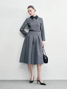 CUCCOO BIZCHIC Casual Commute Minimalist Pointed Toe Women Pumps For Christmas - Black grey - View 6