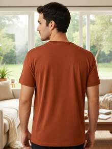 Essential Premium T-Shirt - The Essential Basics For Your Wardrobe - Burnt Orange - View 5