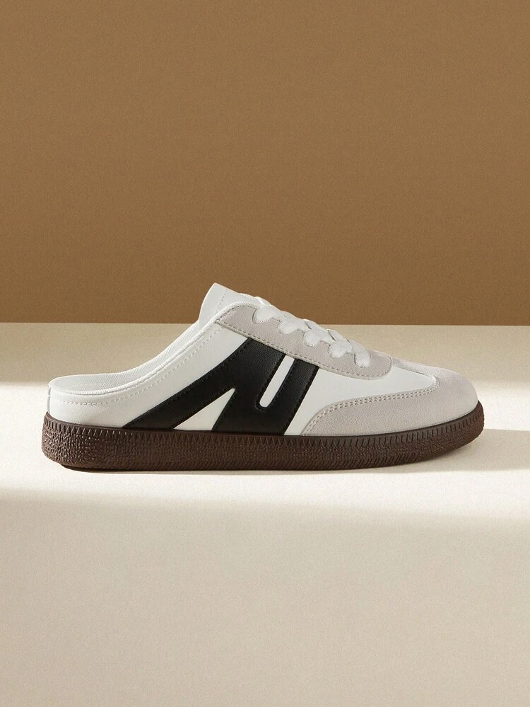 CUCCOO EASI Zapatillas blancas de entrenamiento alemanas para mujer, temporada primavera/otoño 2024, con suela gruesa y elevada, zapatillas casuales de vuelta al colegio