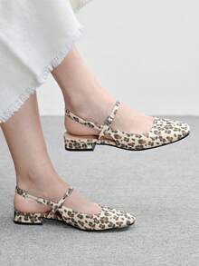 Beige leopardtryck