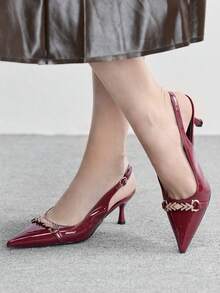 CUCCOO BIZCHIC Tacones para mujer - Burdeos - Ver 4