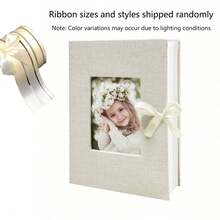 1 Pc Photo Album, 4x6 100 Pockets, Linen Cover, Slip-In Photo Pockets, Suitable For Wedding, Family, Anniversary, Vacation, Gift, Birthday Gifts Graduation - Multicolor - View 19