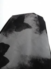 EastFlair New Chinese Style Ink-Wash Style Long Halter Dress - Black - View 7