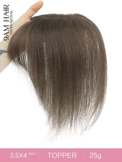 10inch Hair Toppers For Women Real Human Hair Pieces For Women With Thinning Hair 3.5*4inch Lace Hair Toppers Clip In Hair Extensions