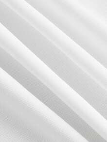 Damen Outdoor Lässig Kurzarm Kleid, minimalistisch für den täglichen Gebrauch - Weiss - Übersicht 5