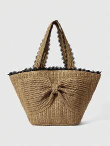 ROMWE Fairycore Bolso para mujer - Caqui - Ver 1